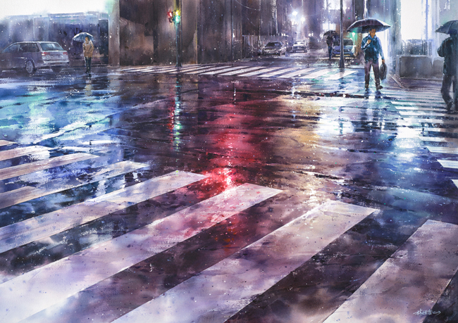 圖說2、《城市的雨言》為『Art Taipei 2013台北國際藝術博覽會』晴山藝術中心藝術家林經哲展出主要作品